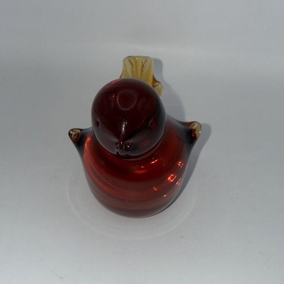 Viking Glass Amber Bird - Picture 2 of 8